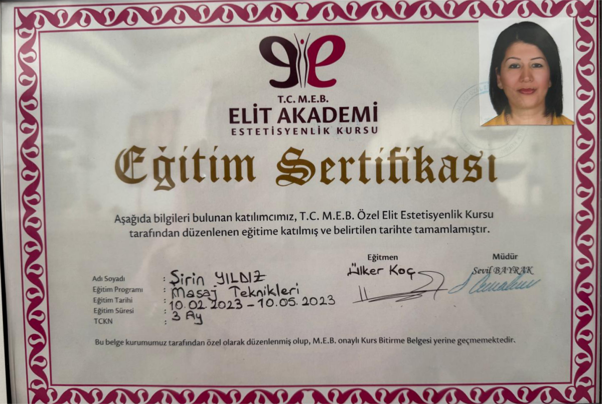 Estetisyenlik Belgesi